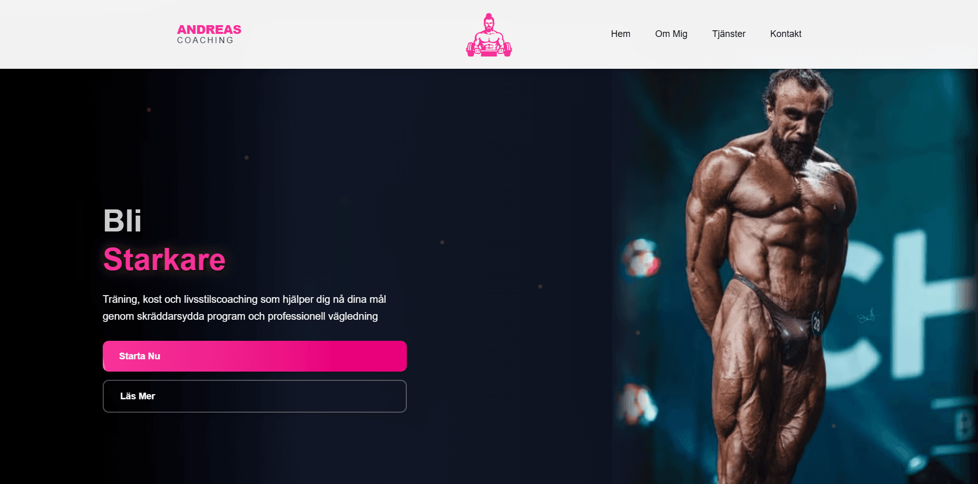 Interaktiv coaching webbsida bild