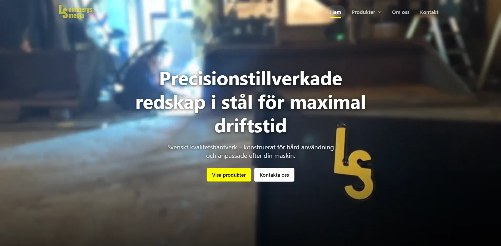 Företagswebbsida till Lundbergs Smedja bild