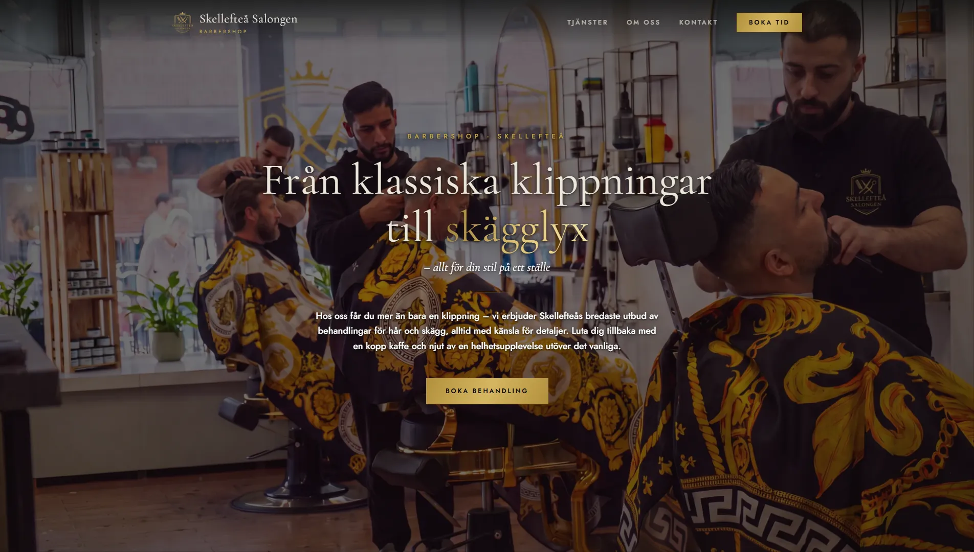 Skellefteå Salongen webbsida